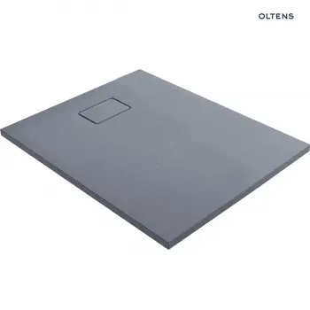 Brodzik z konglomeratu Oltens Bergytan 100x80cm - prostokątny, RockSurface, szary beton - 15100700